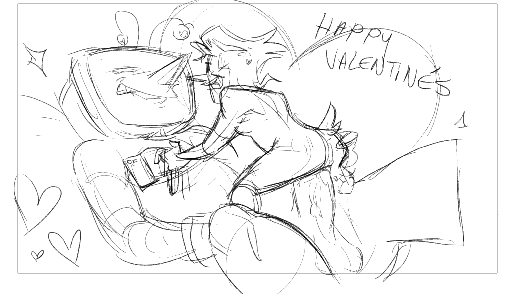 swearsies there will be a late animated valentines post but have this wip #deltaruined #spamtenna