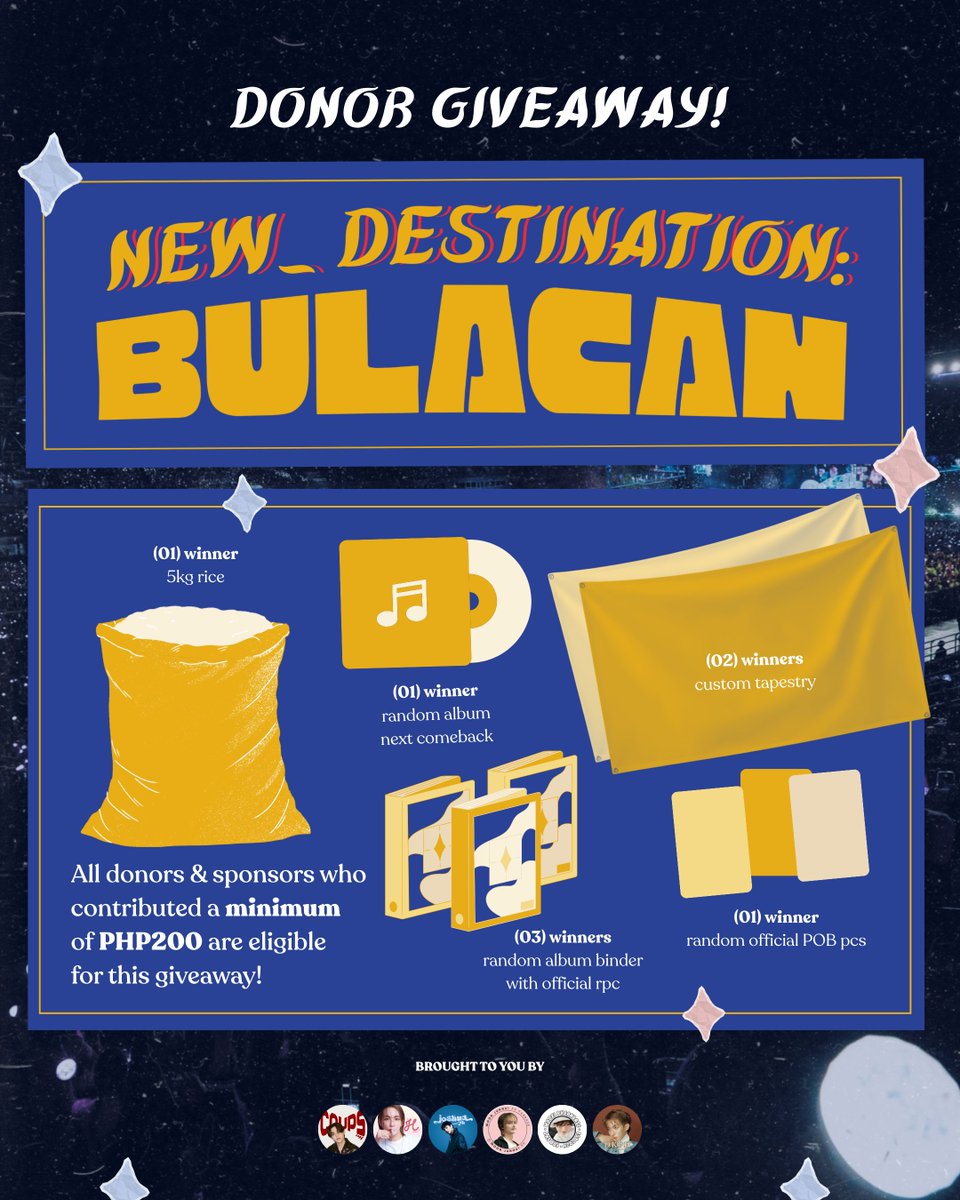 💎 DONATION UPDATE

With your help, we have raised PHP19,500 in support of six member buses to BULACAN 🚌

To thank generous CARATs, all donors &amp; sponsors who contributed a minimum of PHP200 to this project are eligibile to join our Donor Giveaway!

You can still support! ➡️