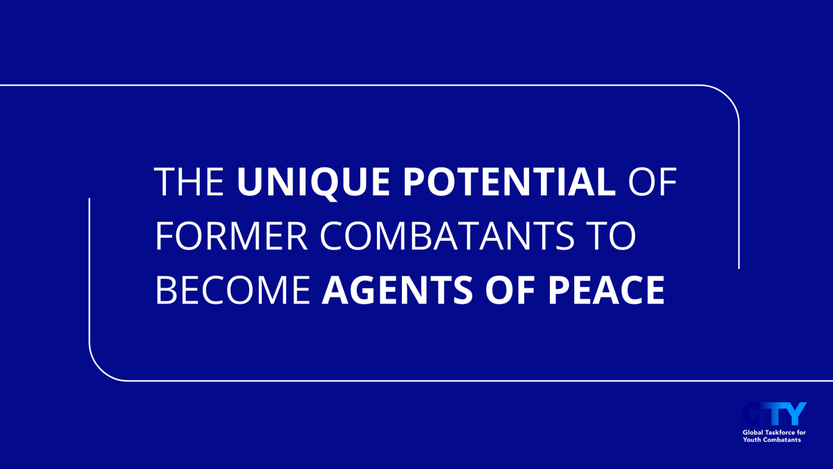 gt4y__'s tweet photo. The unique potential of former combatants to become agents of peace is a core belief of GTY, as exemplified by our members, who have shown that transformation into unique peacebuilders is possible.

#gty #formercombatant #agentofpeace https://t.co/6VyavUSkCj