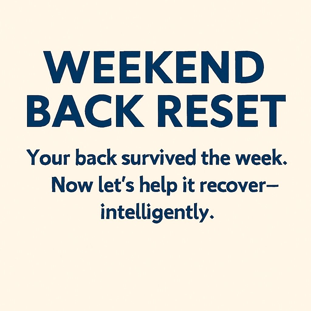 Kaweesa_PT's tweet photo. Your back survived the week.  
Now give it what it actually needs:  
Not rest. Not punishment.  
Just 15 minutes of smart movement.

✅ Gentle spinal flow  
✅ Walk outside  
✅ Hip mobility

40% less Monday back pain.  
Zero excuses.

#WeekendWellness #BackCare #RecoveryProtocol https://t.co/BmWSoYdVix
