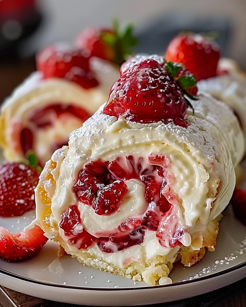 Strawberry Cheesecake Rolls