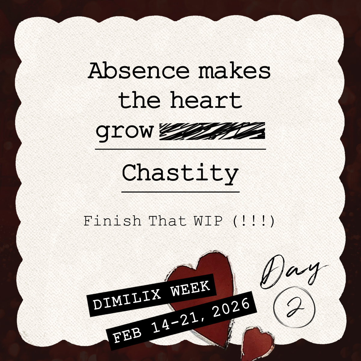 Day 2 of Dimilix Week starts now!

Please remember to tag #2026DimilixWeek or <a href="/dimilixweek/">Dimilix Week - Feb 14-21, 2026</a> for a retweet—and that includes favourite works and past works you'd like to share again! We're loving how much you love #Dimilix!!!