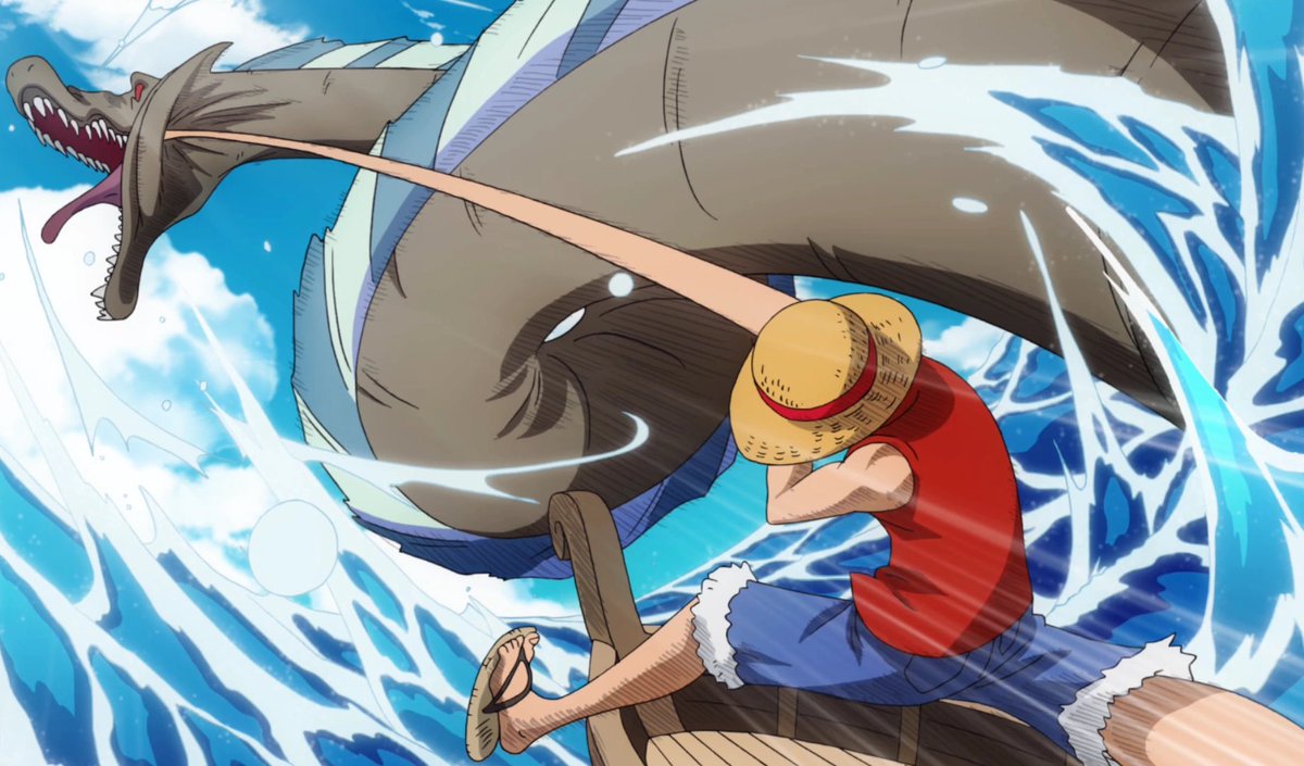 Episode 1 of One Piece had a rubber man punching a giant sea beast btw