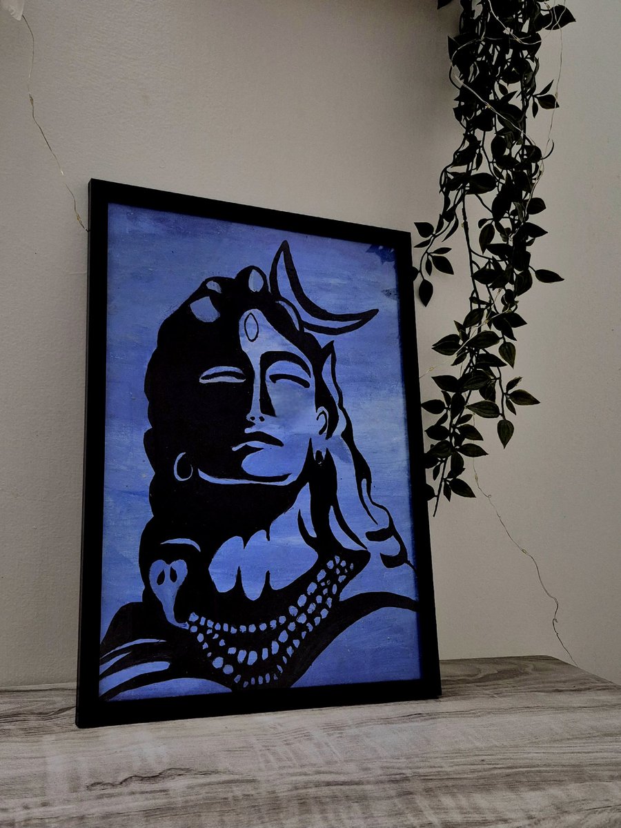 Varshini_2204's tweet photo. SHIVOHAM 🔱🕉🙏🏻
#Mahashivratri2026 #Mahashivratri #painting #SanatanDharma https://t.co/tACFvNJydM