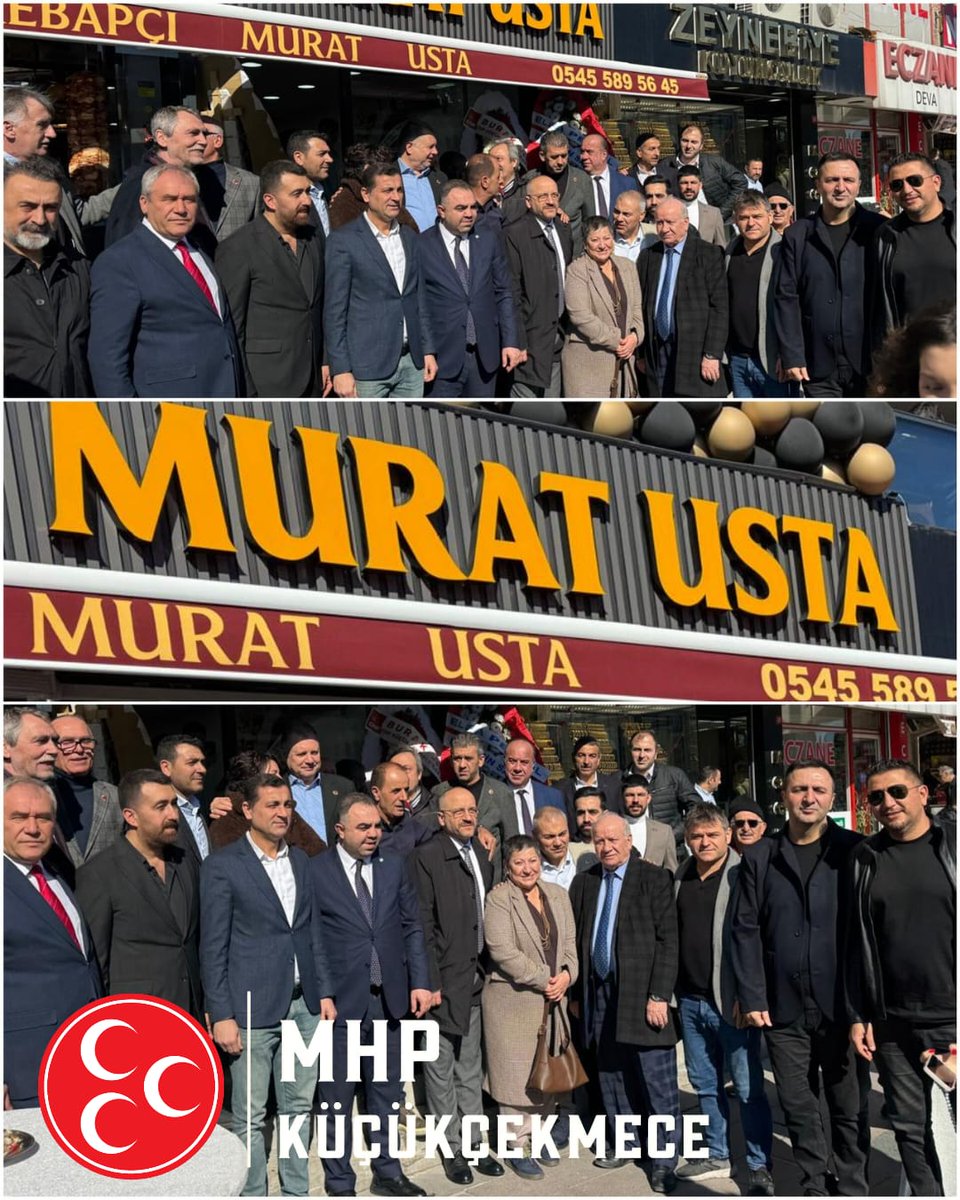 İlçe Başkanımız Sn. #EkremSarısoy ve İlçe Yöneticilerimiz, Halkalı Merkez Mahallesi Muhtarı Murat Sarsılmaz Bey tarafından ilçemizde faaliyete geçirilen işletmenin açılışını gerçekleştirmişlerdir. 

Kendilerine hayırlı hizmetler ve hayırlı kazançlar dileriz.

<a href="/_MHPistanbul_/">MHP İstanbul</a>