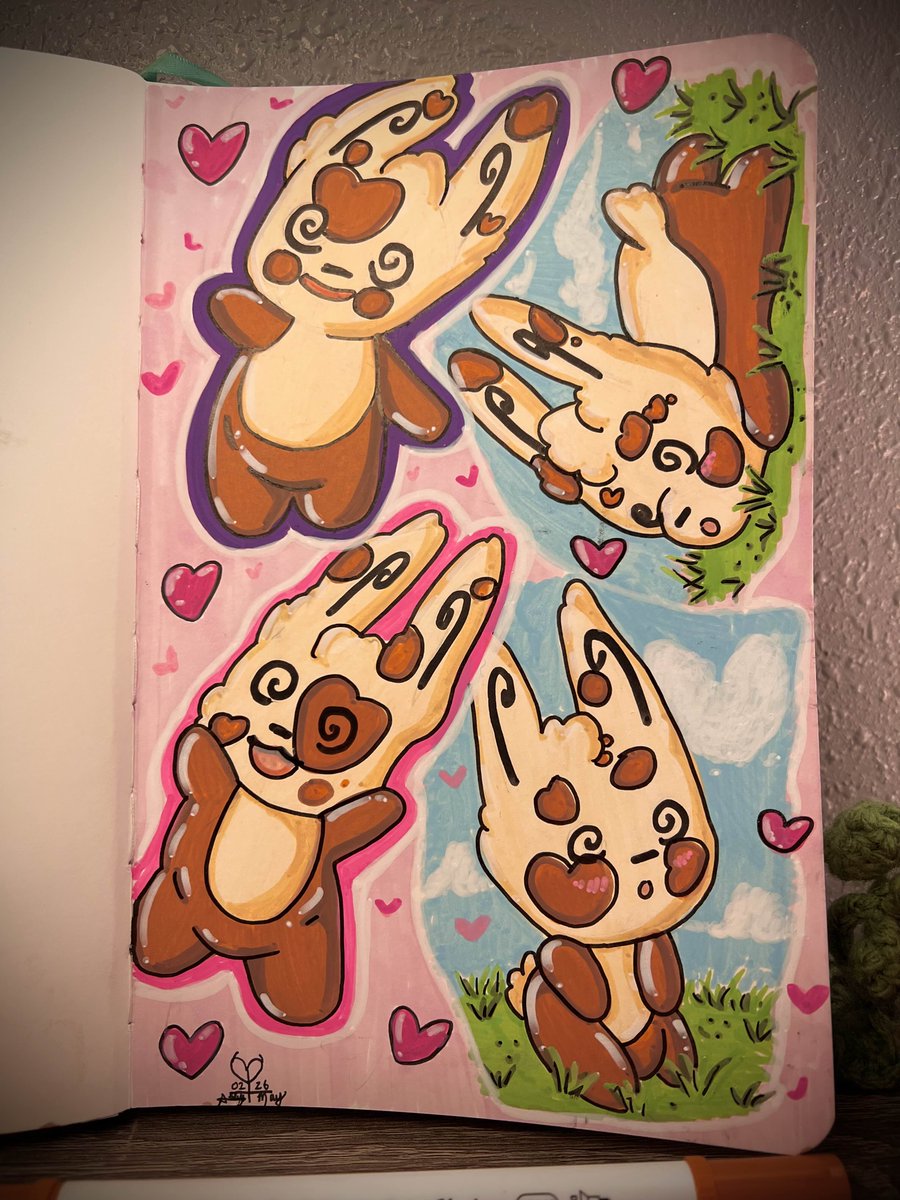 abbymayart's tweet image. Valentine’s Day = 1 singular Enamorus💕, frozen fingers❄️, and attempting to draw the event Spinda🌀 in the park

I did not win against the cold, but I did finish the Spinda at home.✨Totally worth it✨

#PokemonGoEvent #SpindaArt #AcrylicMarkers #CozyArtist #GamerArtist