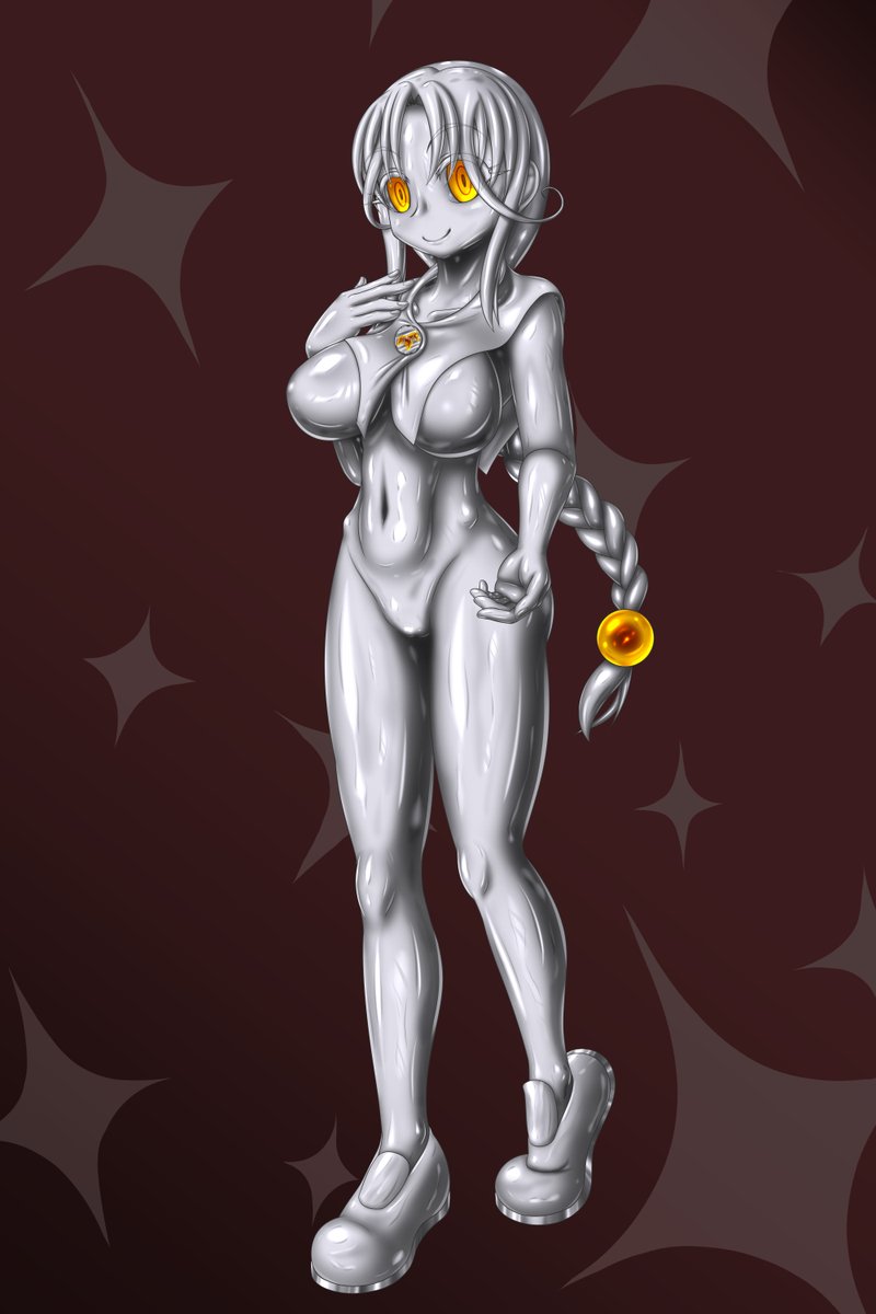 pixivにも投稿しました。久しぶりの生体金属娘で「スカウンジウム」です。スウェーデンの伝統衣装とかクルビッツ模様は難しすぎたので、やんわりと取り入れました_(:3√∠)_ファンボックスもちょっとだけだけと投稿するやで 