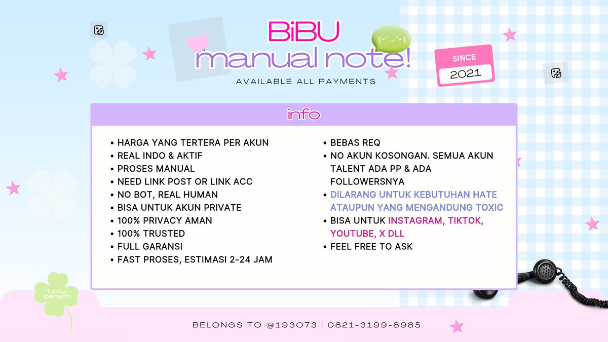 B. ; Jasa vote, follow, like, komen, views tweet media