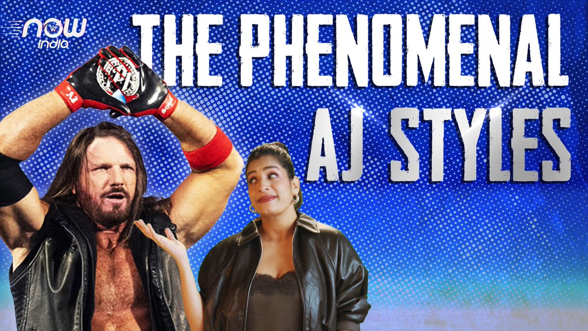 WWEIndia's tweet image. #WWENowIndia host @Ga3lyn discusses @AJStylesOrg's unforgettable career. From his shocking #RoyalRumble debut to championship glory and legendary rivalries, this is the complete journey of “The Phenomenal One.” 🙌 

🔗 youtu.be/4b139yoTUWA