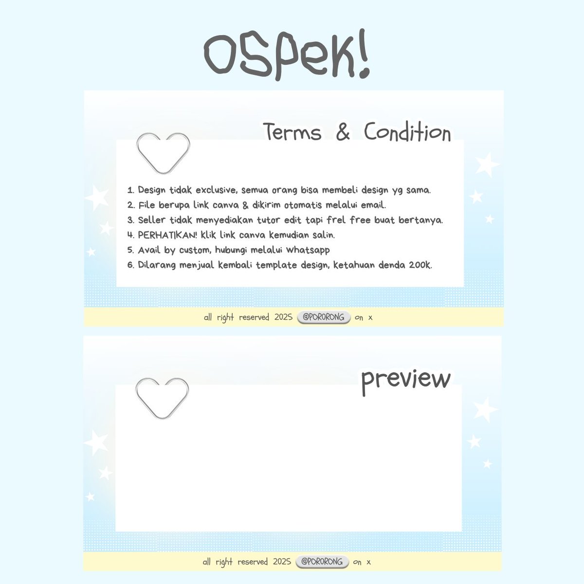 POR0RONG's tweet image. こんにちは !  tolong  bantuannya,  terima  kasih ⭐

OSPEK  the  other  side  of  miji  @itziuyeji  ini  set  up  simple  aja,  jika  ada  kesamaan  dengan  BA  let  me  know  yaa ‹3

#zonauang 💬