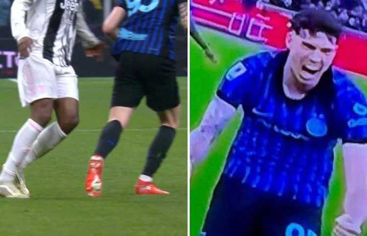 pierpi13's tweet photo. Questo si insegna nelle scuole calcio italiane, oltre la disonestà ingannevole della simulazione, sulla quale il VAR non può intervenire, anche l'esultanza sapendo che la partita sarebbe stata in discesa in 11 contro 10. Un pessimo esempio per i bambini. Auspicabile un cambiamento ed una squalifica di 2 giornate per i simulatori così, poi, esulta meno.