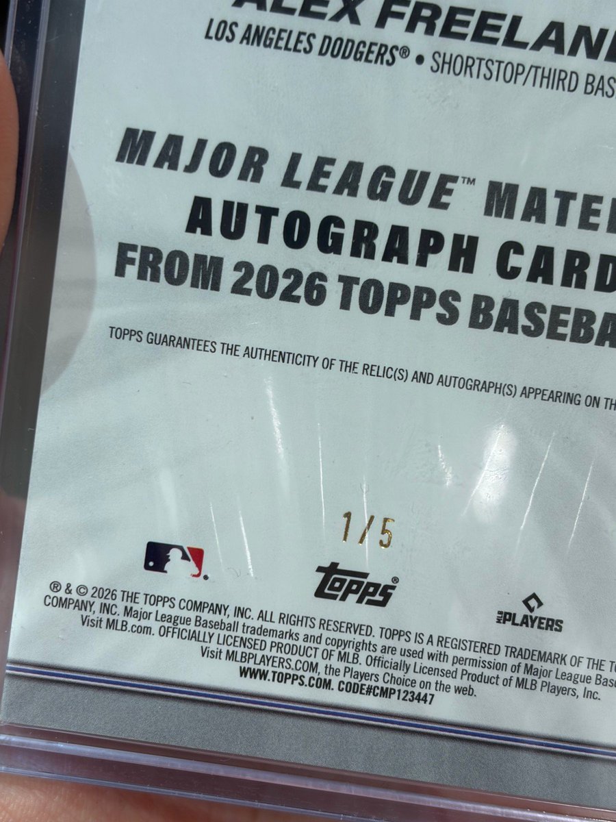 お客様の店内開封にて MLB 2026 TOPPS SERIES 1 BASEBALL⚾より Alex