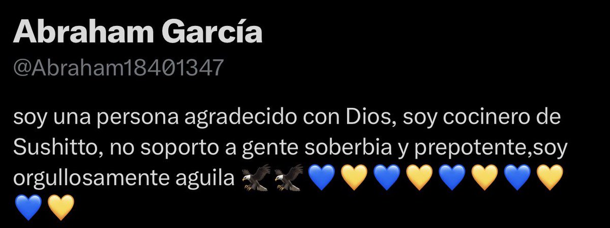 Xavio1oo's tweet photo. @Abraham18401347 @fer101972 @Javier_Alarcon_ @ClubAmerica 😂😂 el que no soporta a los soberbios y prepotentes… https://t.co/fAkYztypGn