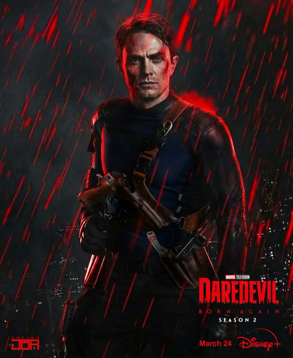 MovieCrazyP's tweet photo. Pósters inspirados en los personajes de #Daredevil: Born Again creados por @Socjoh.

Vincent D'Onofrio| Wilson Fix - Kingpin
Jon Bernthal | Frank Castle - The Punisher
Wilson Bethel | Benjamin Poindexter - Bullseye

#DaredevilBornAgain temporada 2, 24 de marzo en #DisneyPlus. https://t.co/NlYIaApmMs