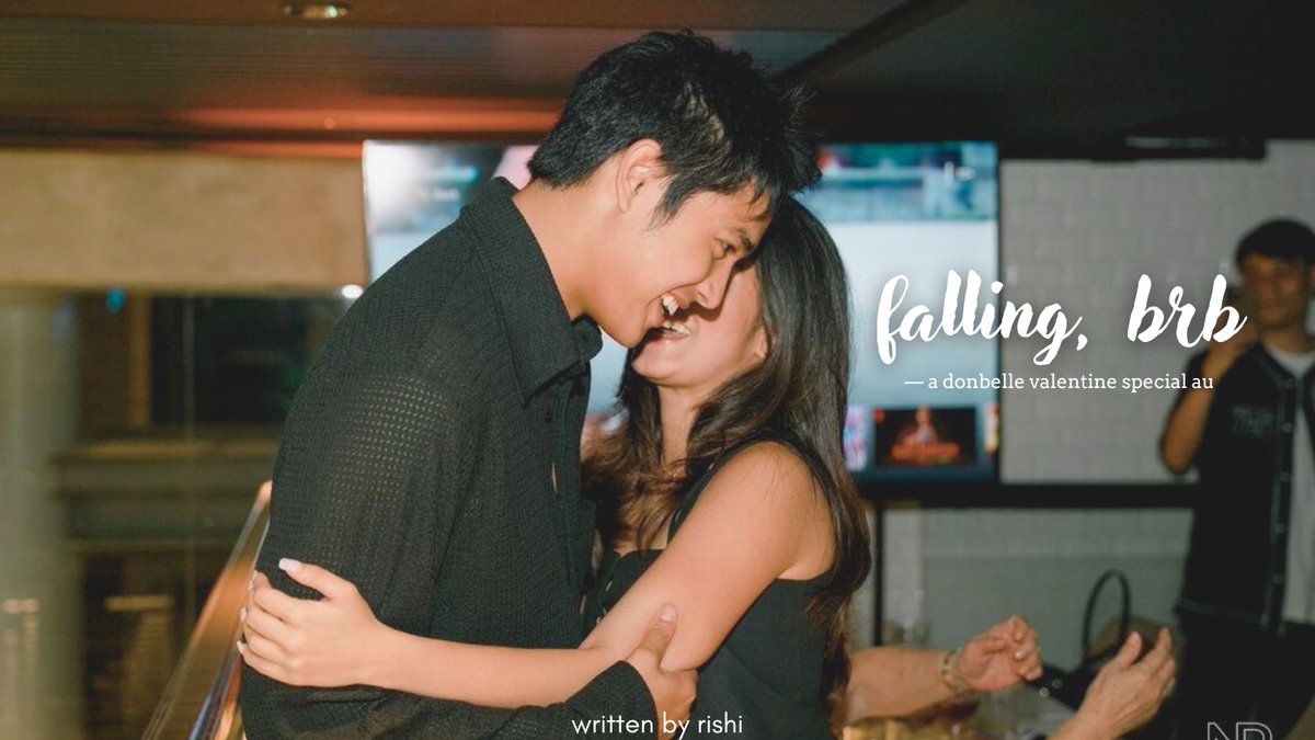 rishi4donbelle's tweet photo. 𝗙𝗔𝗟𝗟𝗜𝗡𝗚, 𝗕𝗥𝗕

— a donbelle valentine special au wherein Arya (b) wanted to hangout with her best-friend for valentine’s day yet she met Leo (d) her best-friend’s brother.

#donbelle | #donbelleau https://t.co/PgcS7fIOL6