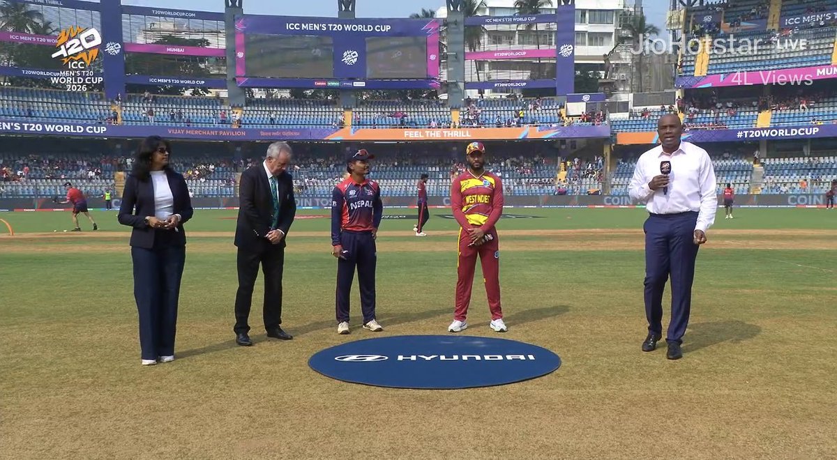 🚨 Team Update: West Indies vs Nepal, Match number 25th 🚨

West Indies (Playing XI): Brandon King, Shai Hope(w/c), Shimron Hetmyer, Roston Chase, Sherfane Rutherford, Rovman Powell, Jason Holder, Matthew Forde, Akeal Hosein, Gudakesh Motie, Shamar Joseph

Nepal (Playing XI):
