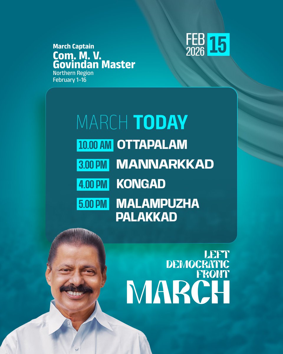 CPIMKerala's tweet photo. Kerala Marches Forward!
#LDF #KeralaProgress #TruthPrevails #LDFMarch https://t.co/n3oLgFE6Fk