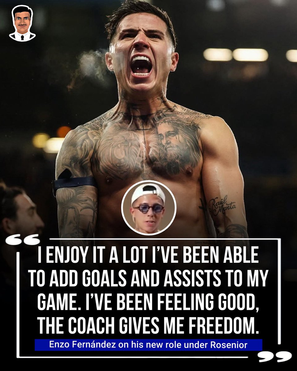 Enzo Fernandez talking about Liam Delap.