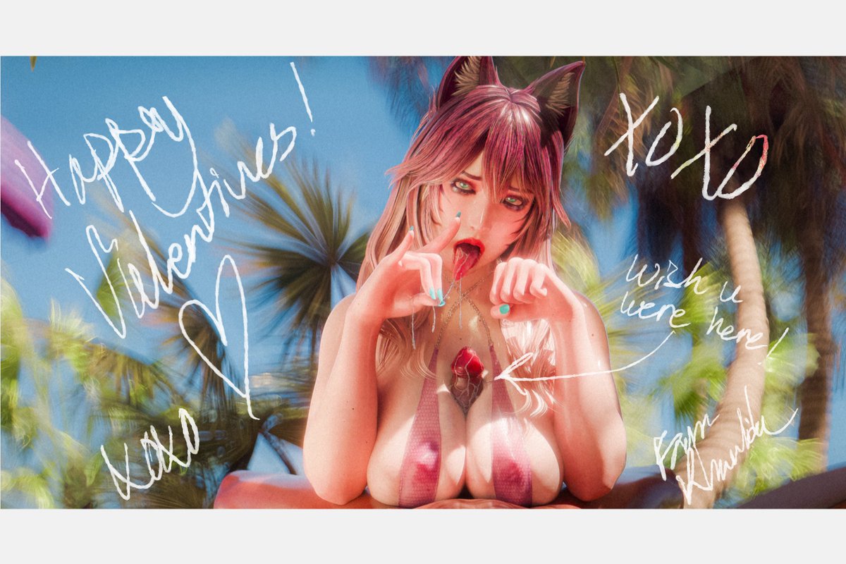 Miriam enjoys sending her highest tippers special postcards for Valentine's.