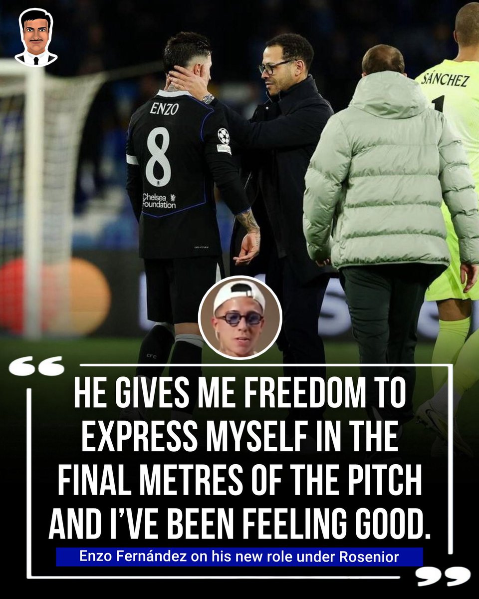 Enzo Fernandez talking about Liam Delap.