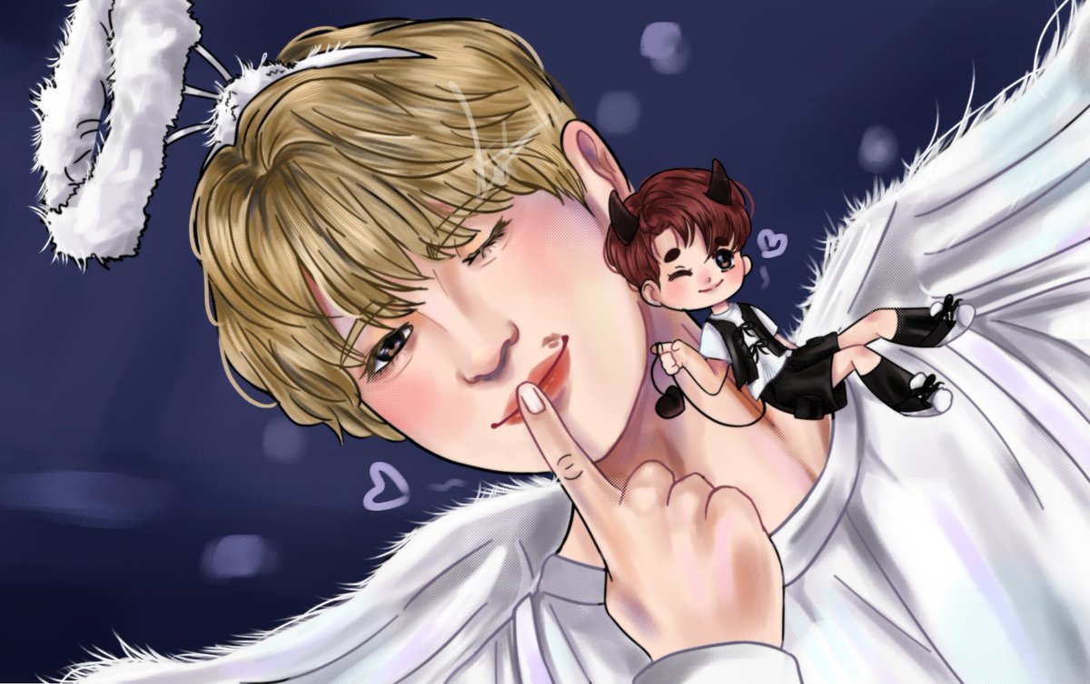 ranseleeart's tweet photo. #ZB1fanart #haobin #hanbin Haobin Valentine’s Day Edition 💕 https://t.co/WsFoi8qkft