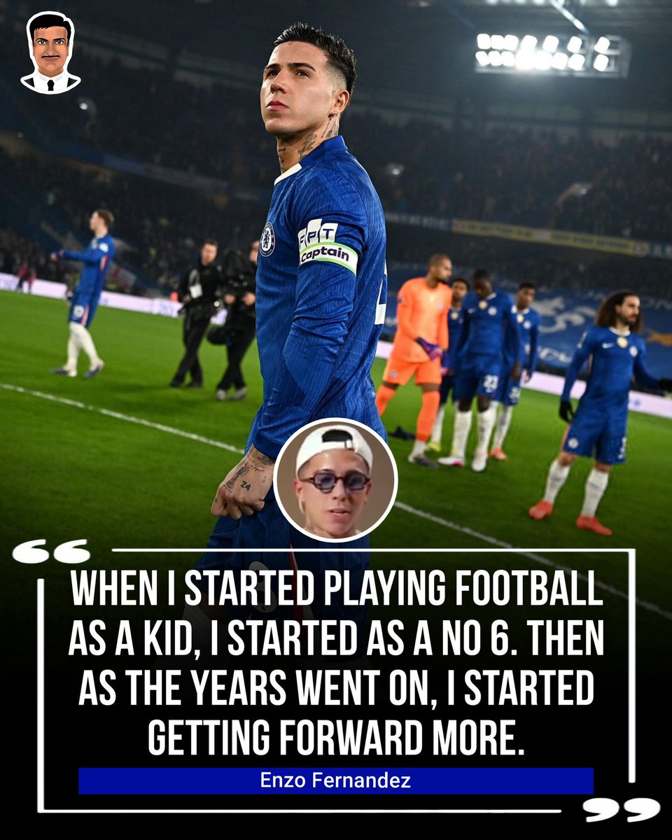 Enzo Fernandez talking about life at the moment.
