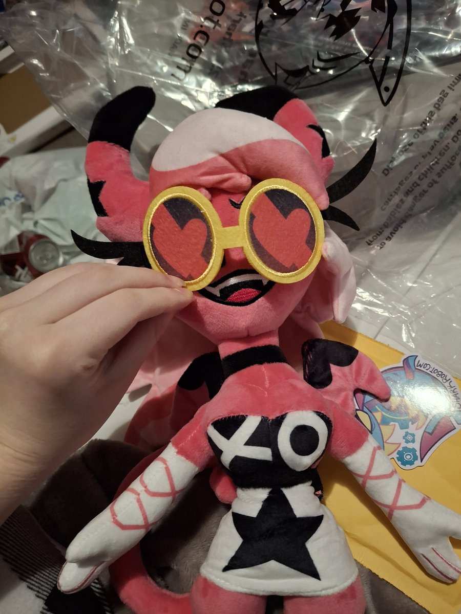 VerosikaFan's tweet photo. Wife has been turned into a marketable plush toy, she's a little wonky but that's okay. #verosika #VerosikaMayday  #HelluvaBoss #helluvabossverosika https://t.co/kglO3hVDOC