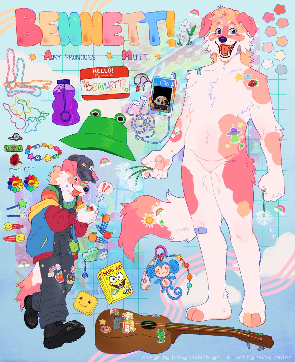 finished a ref sheet comm ive been working on 🥹