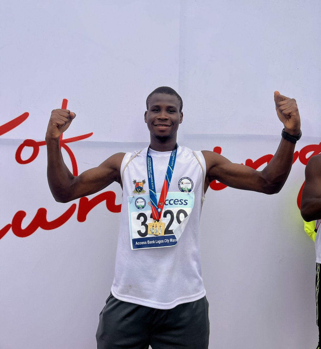 Slimany_'s tweet photo. My virgin marathon.
42km, I did this, I earned this. 🔥
Respect the distance. 
I am the first in my bloodline to do this by the way..
This one belongs to me the communities that made the miles lighter. 
Shoutout NCL, ERC, BRC &amp; Trackstars. 
#LagosCityMarathon2026 https://t.co/kcw9qMALIf
