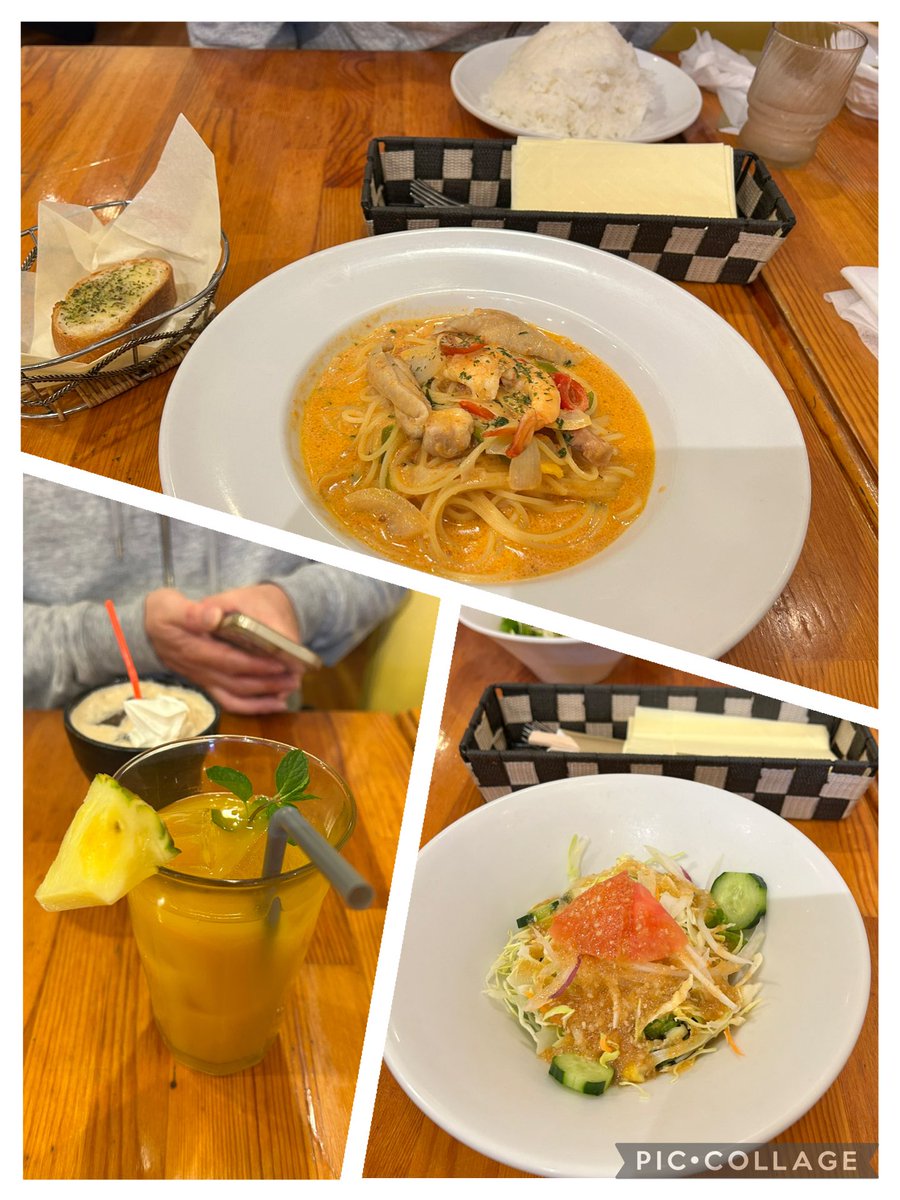 yukohan511's tweet image. 旦那ちゃんと遅めのランチ🍝🎵
この洋食屋さん8年ぶりくらいに来たけどやっぱ美味しいしこのボリュームで良心価格やし素敵💛
旦那ちゃんの山盛り🍚ウケる🤣