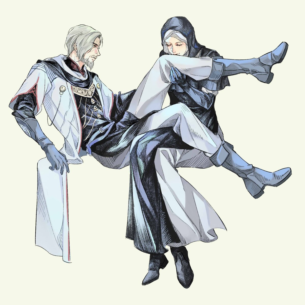 Verdite13's tweet photo. #エルデンリングナイトレイン #NIGHTREIGN
学葬学，给老板画的小情侣🥺🥺 https://t.co/8iJVHG2W5A
