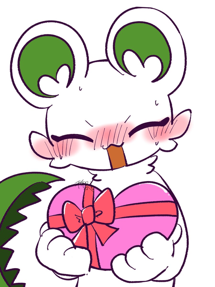 #イラスト #創作 #ケモノ #バレンタインデー