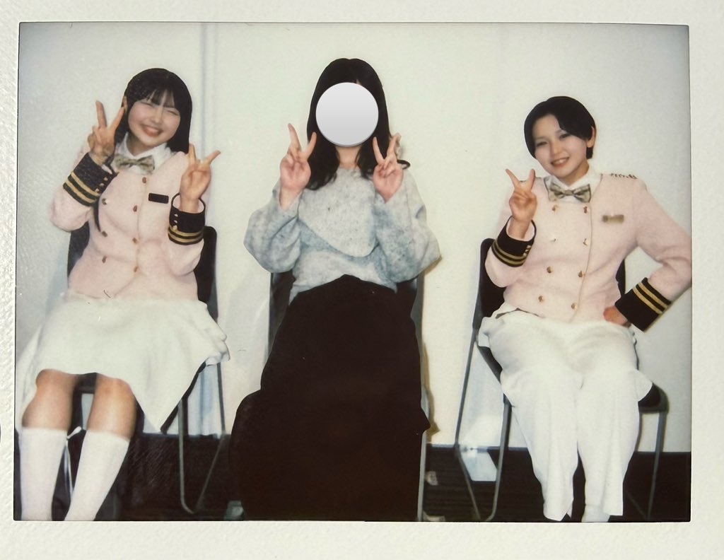 2/15 みいみよ チェキ 「元気が出る子犬がピース×3」 おけ！と頷く美葉