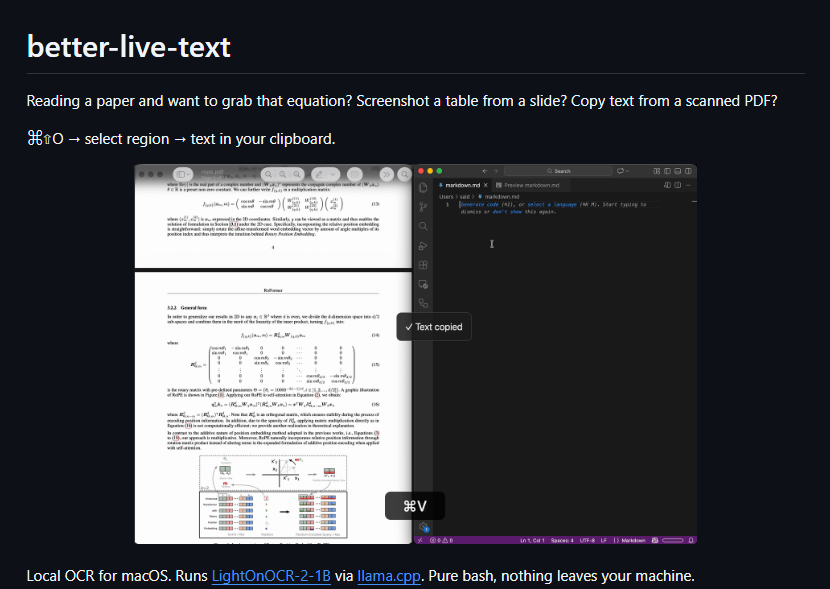 Dev_Discover_1's tweet photo. Reading a paper and want to grab that equation? Screenshot a table from a slide? Copy text from a scanned PDF?

#PDFScanner https://t.co/dEkgGzBJ1O