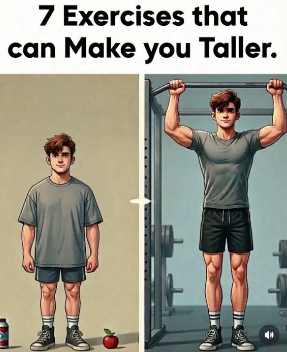 healthh_booster's tweet photo. 7 EXERCISES THAT CAN MAKE YOU TALLER:

THREAD 🧵 https://t.co/DfzVaXX4Tw