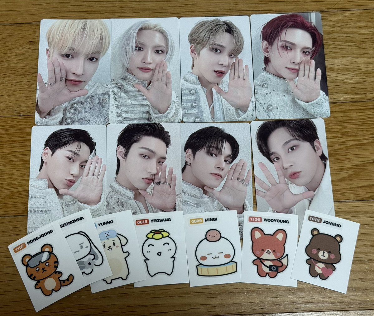 mococo710's tweet photo. 에이티즈 3월콘 사운드체크 포카, 스티커 양도

스티커 산덩이 X
인증 / photo proof⭕️

https://t.co/Tc3UgoMPhN
kkt or dm

ATEEZ 포카 홍중 성화 윤호 여상 산 민기 우영 종호  역조공 사녹 미팬 빛콘 사첵 트레카 hongjoong seonghwa yunho yeosang san mingi wooyoung jongho md 양도 미공포 sell https://t.co/F0qWyDdSNw