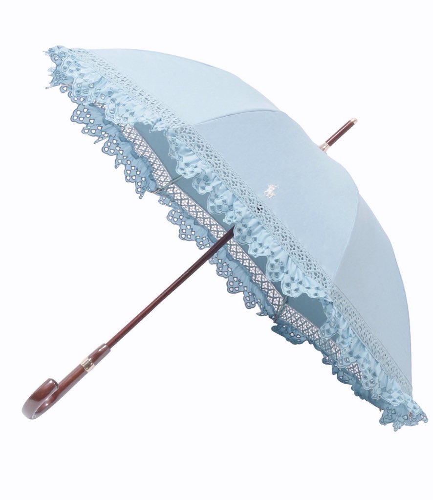 ___h___r___k__'s tweet photo. やばい、、、ラルフの晴雨兼用傘に新作出てる
まさかのボリューミーフリルなんだが！？？ https://t.co/srkLPSacc9