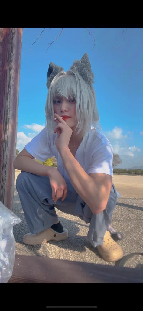 ヤニねこ 佐藤ヤニ子 風 コスプレ ウィッグ セット済 ヤニねこ 佐藤