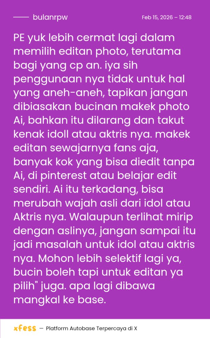 PE tolong D I I N G A T ya.