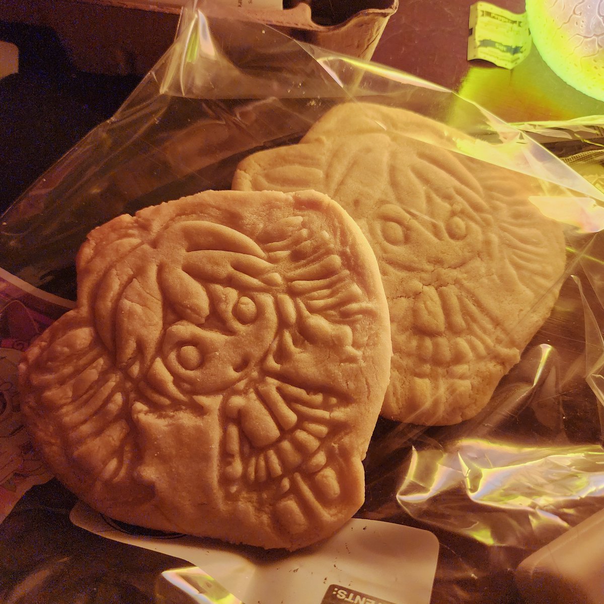 nyapurrlitan's tweet image. MY PARTNER MADE ME TETO COOKIES????? I WON 🥹🥹🥹