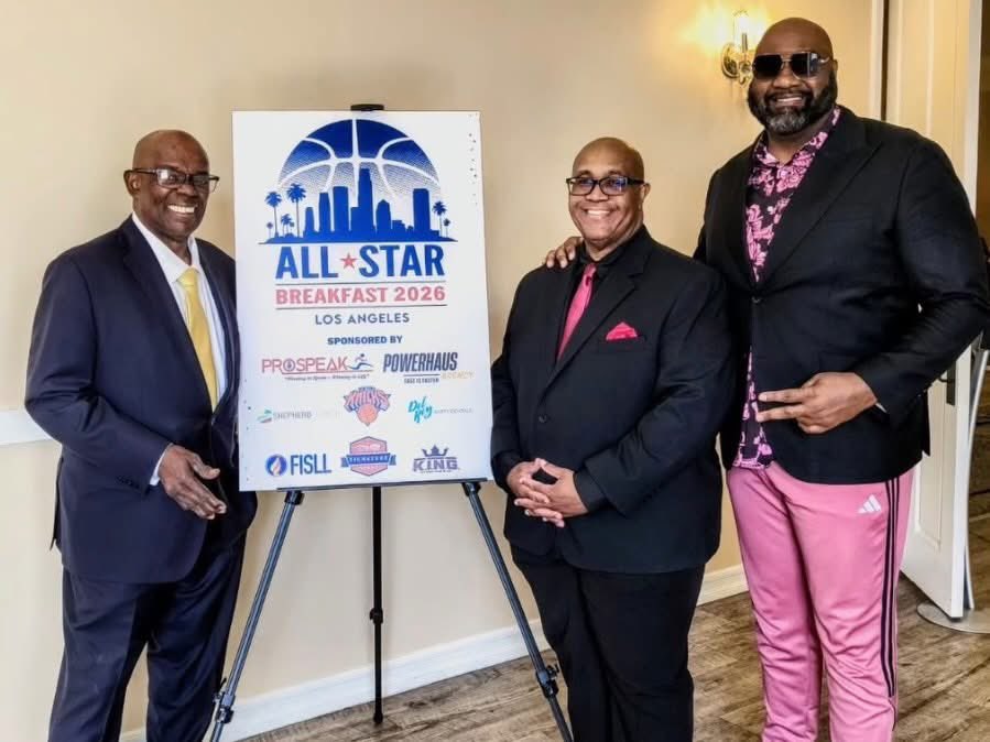 ProspeakGroup's tweet image. #HONORED to have my company Prospeak be the PRESENTING SPONSOR for the #NBA #AllStar Breakfast with @athletesinaction! 
Phenomenal program featuring Allan Houston @CoachAvery6 &amp;amp; @Chris_Broussard 

#Blessed
#Grateful
#Theplayerspastor