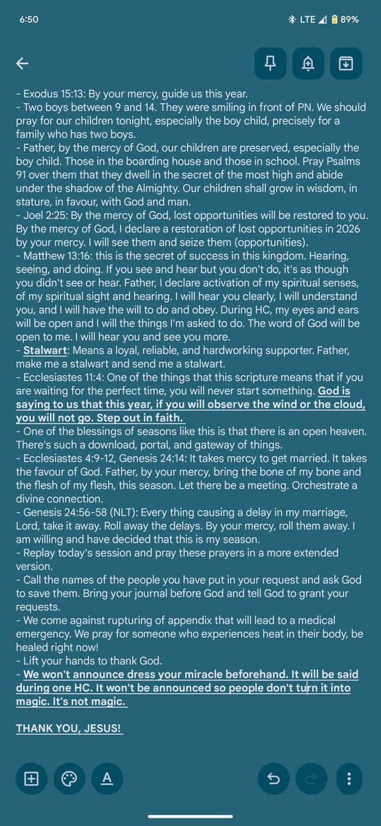precious_ewuji's tweet photo. Prayer points, Bible Verses, and Declarations, Hallelujah Challenge Day 6! 

Glory to God! 🥳🔥

#HallelujahChallengeFeb2026 
#HallelujahChallenge2026 https://t.co/HcGHQigC1a