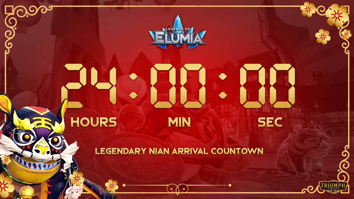 24 hours remain…

Tomorrow, the hunt begins

Divine cosmetics await those brave enough to face the Nian