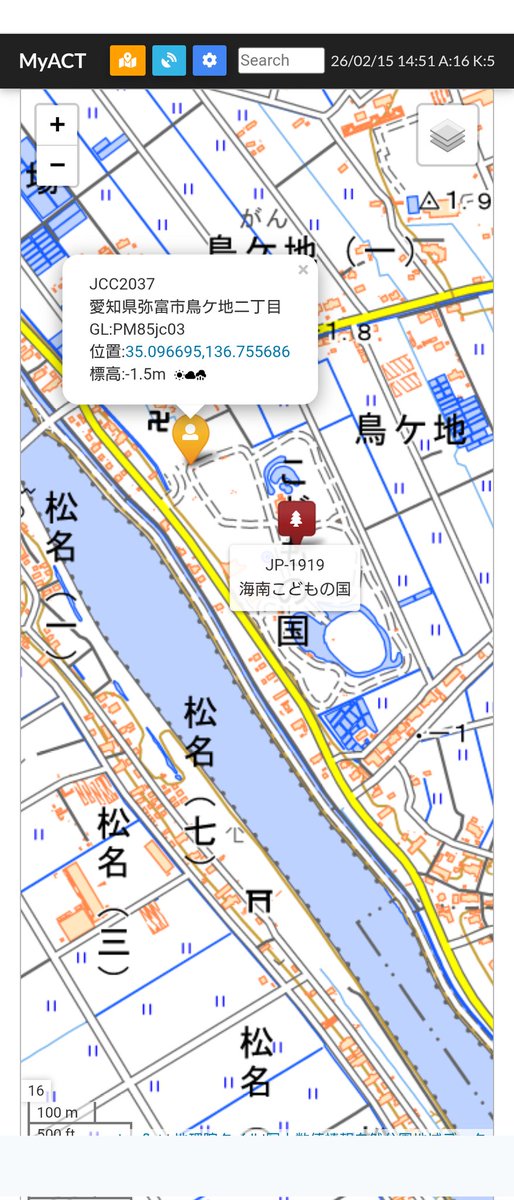 POTA活4箇所目は、JP-1919海南こどもの国（初）でした。
ここもJP-1464木曽川祖父江緑地同様、駐車場が満タン（泣）
暫く待って、何とか確保🎵
ここでLZT局とEB🎵
有り難うございました🎵