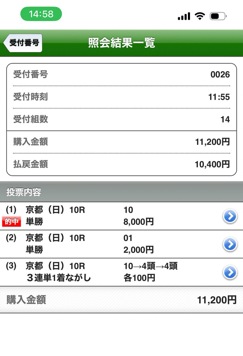 🐎京都10R 1着的中🎯
流石にグランドプラージュ強すぎた、、