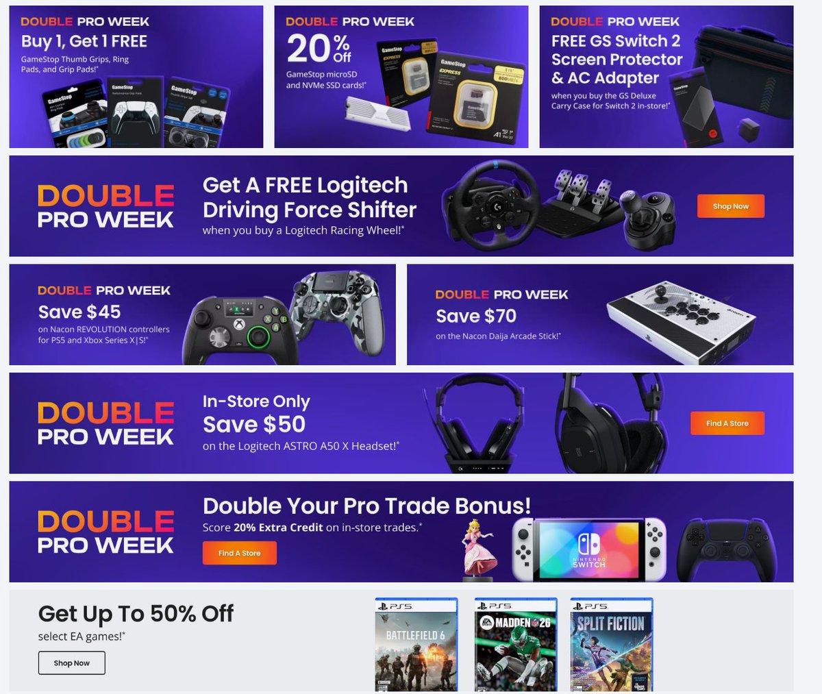 GameStop Pro Week deals https://t.co/3cquJO1Iks #ad
