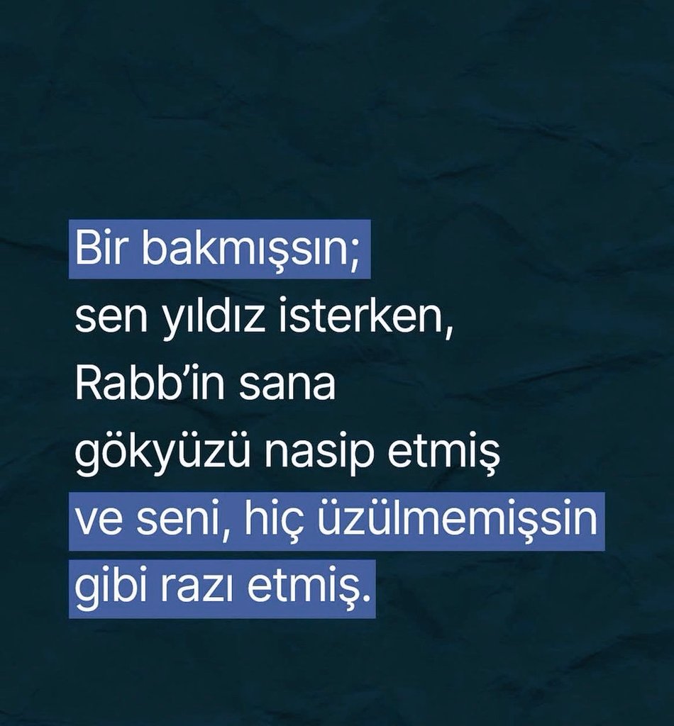 Çok sakinleştirici bir söz.