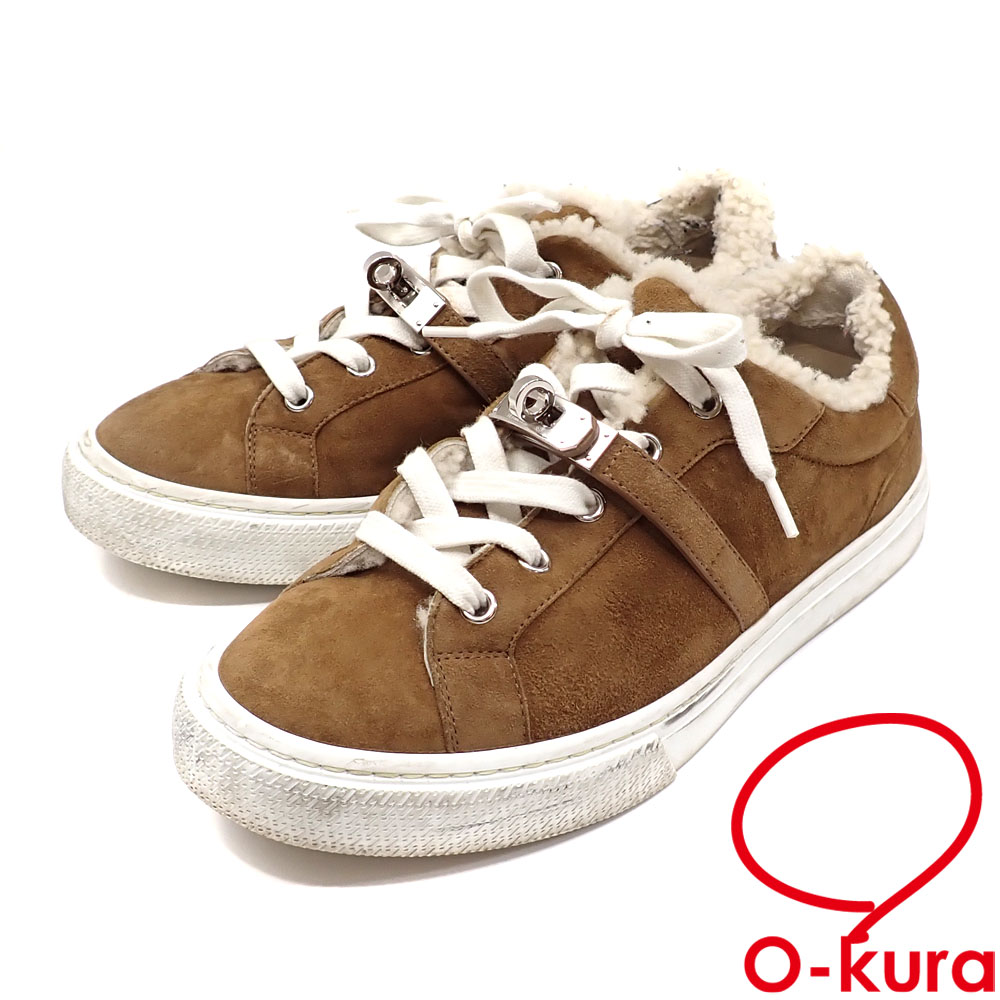 エルメス スエードムートン デイ スニーカー 販売中です✨ サイズは37