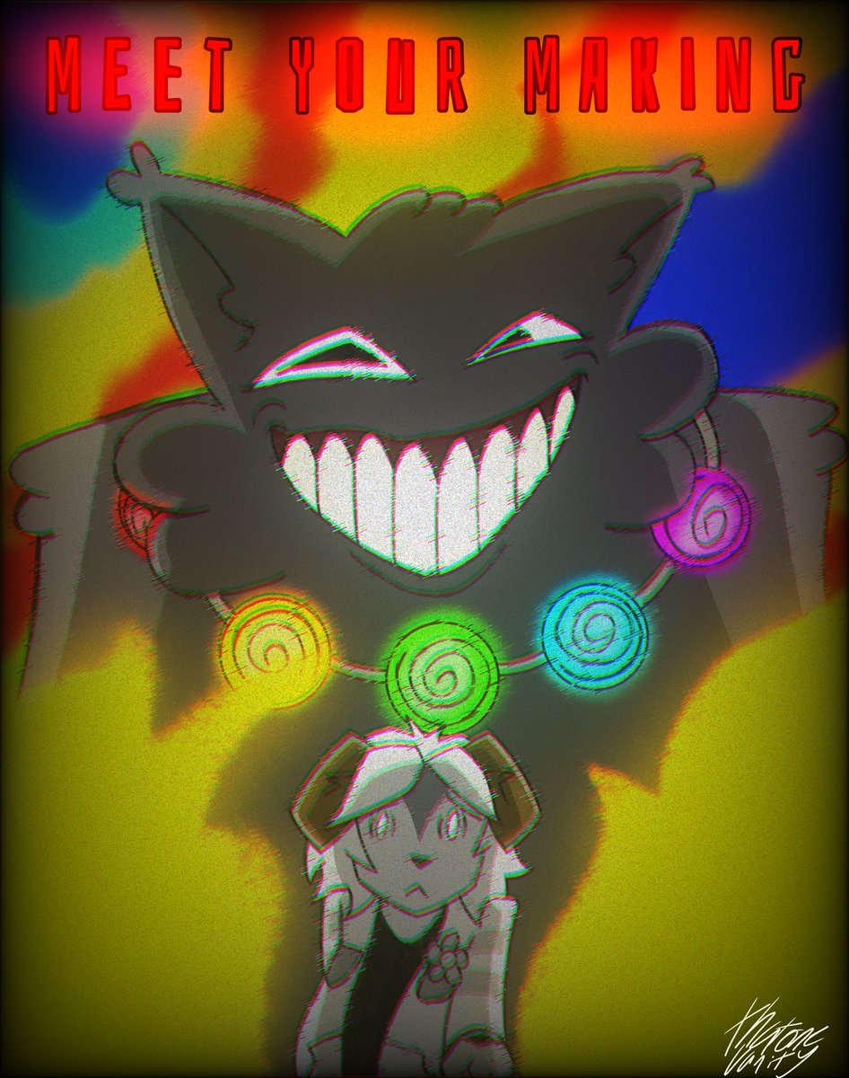 “Isn’t it wonderful? My dear creator…”

Just a little thing I doodled :3

Fanart of CAE c00lkidd and <a href="/SoyS3BASTIA/">SoyS3BASTIAN</a>