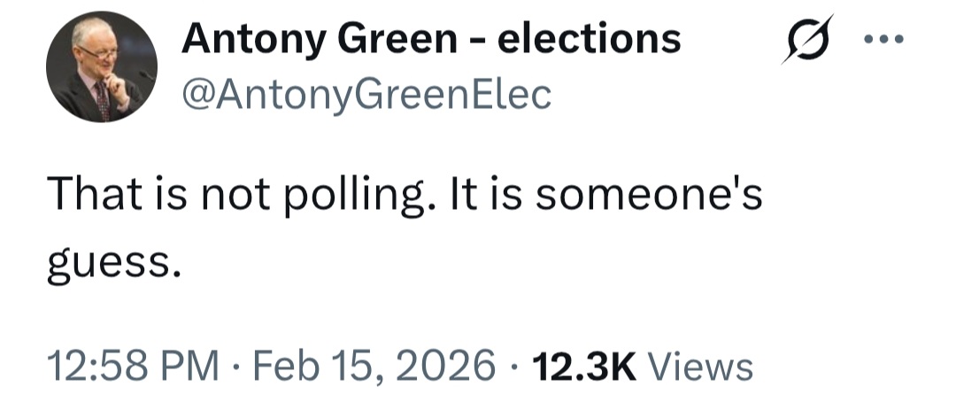 PeterWMurphy1's tweet image. ABC election analyst @AntonyGreenElec's tweets would make great t-shirts. 👇 #AusVotes #auspol #polls
